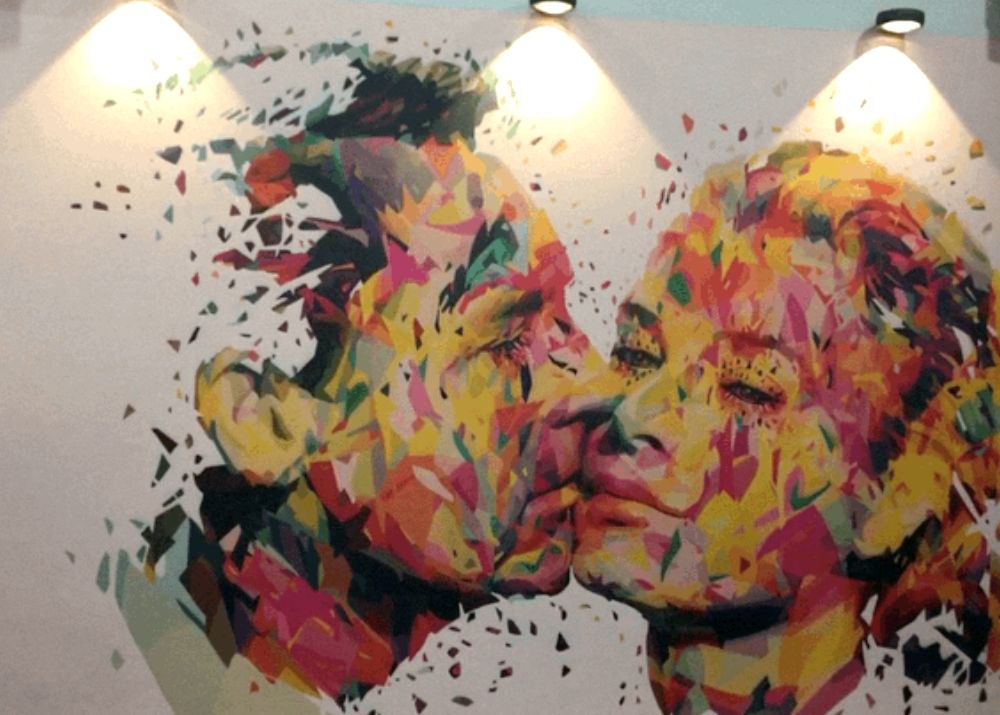 Wallpapering example